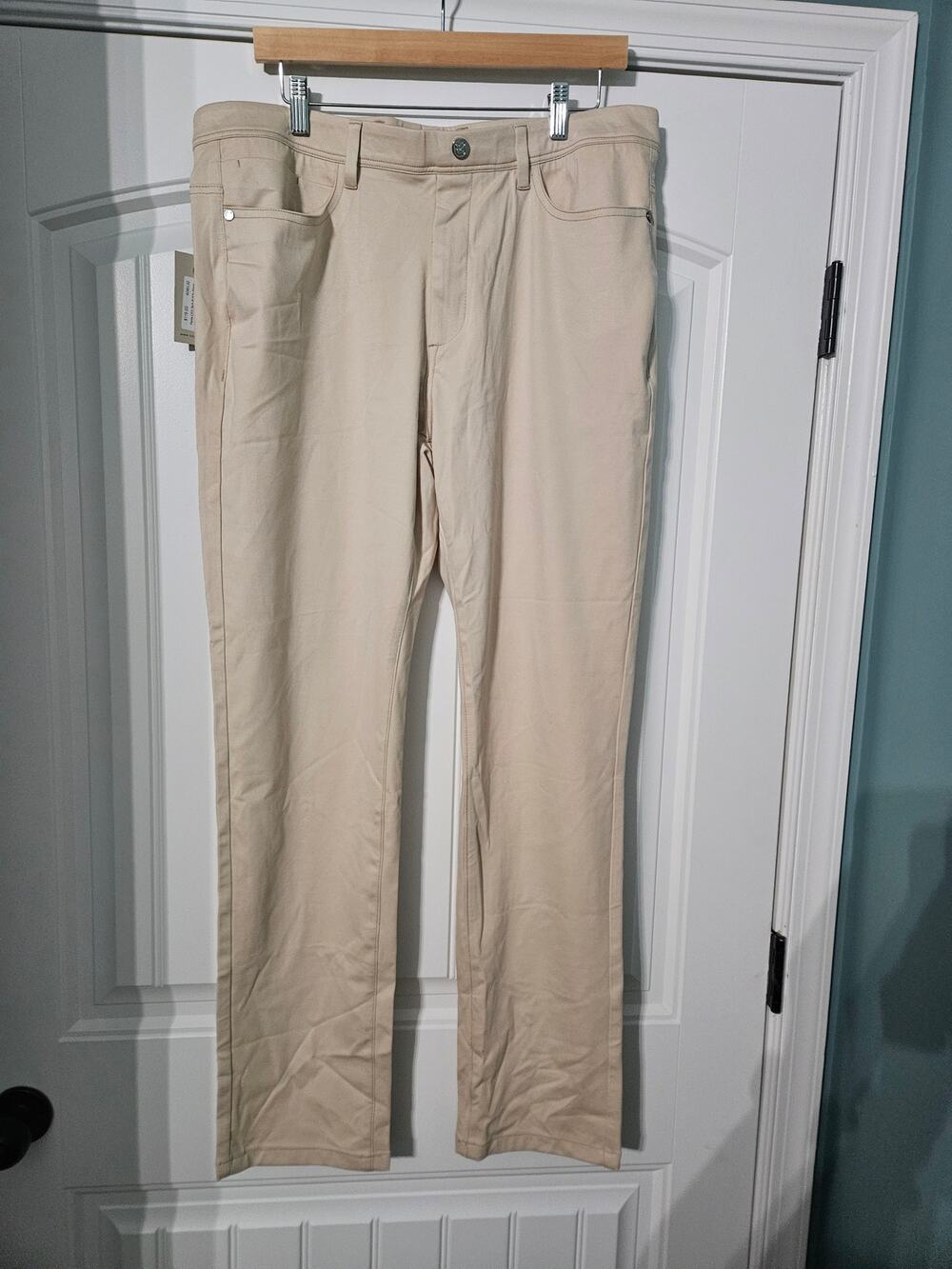 Collars and Co CEO Work and Golf  Pants Khaki 36x32